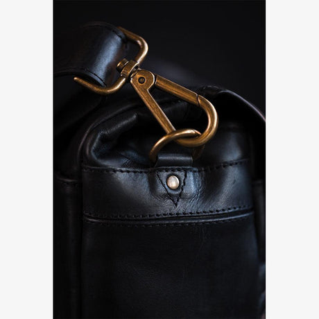 Berlin Black Leder Kameratasche