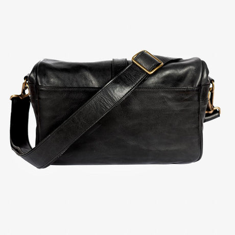 Paris Black Leather Camera Bag