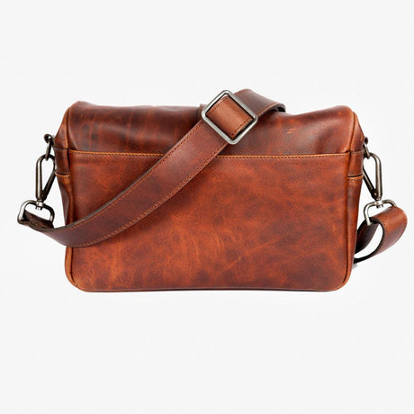 Paris Cognac Leder Kameratasche