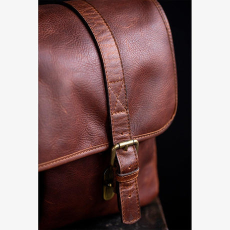 Roma Cognac Leder Kameratasche