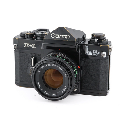 Canon F-1n + 50mm f1.8 FDn – Vintage Analoge 35mm SLR Premium Spiegelreflexkamera