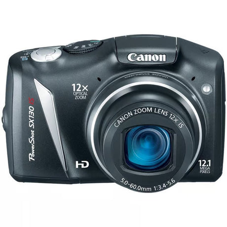 Canon PowerShot SX130 IS – Schwarze Bridge-Kamera
