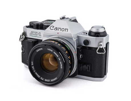 Canon AE-1 Program + 50mm f1.8 S.C. – SLR 35mm Filmkamera
