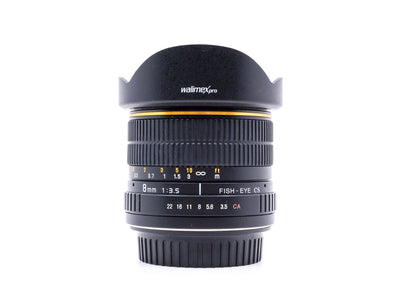 Walimex Pro 8mm f/3.5 CS Fisheye - Canon EF-S Anschluss