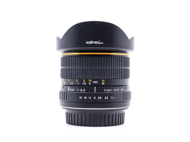 Walimex Pro 8mm f/3.5 CS Fisheye - Canon EF-S Fit de segunda mano en Camera Market