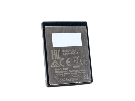 Sony XQD G 64GB 400MB/s Karte