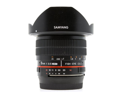 Samyang 8 mm f/3,5 UMC CS II – Micro Four Thirds Anschluss