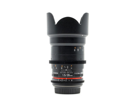 Rokinon 35 mm T1,5 Cine DS – Canon EF Anschluss
