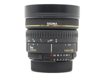 Sigma 8mm F/4 EX Fisheye – Nikon Anschluss