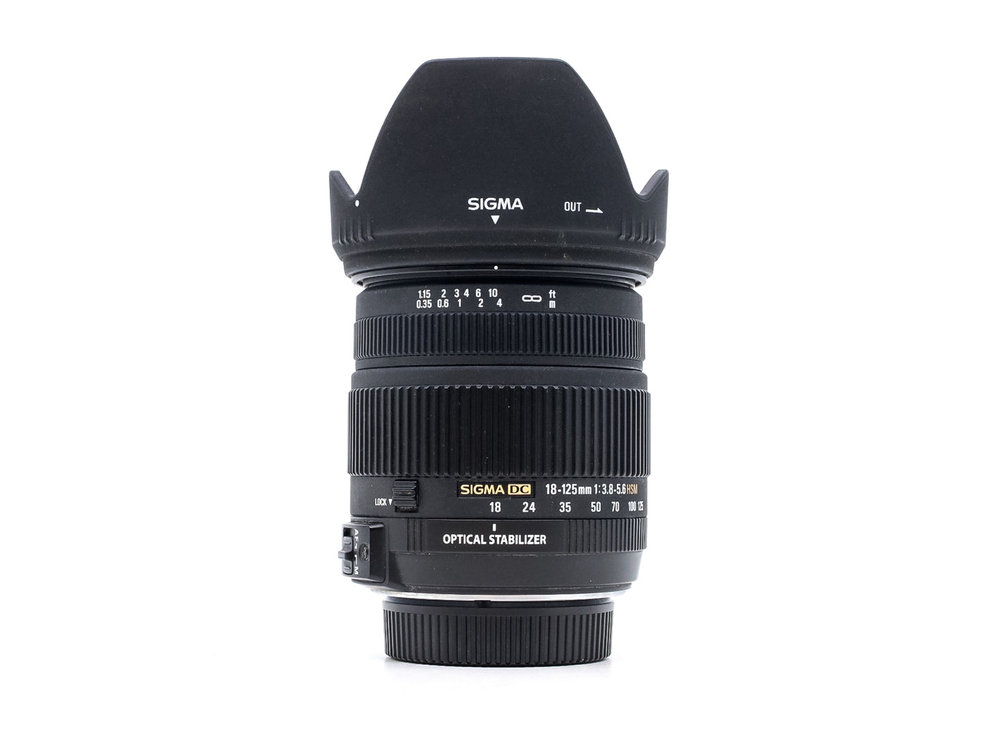 Sigma 18-125mm f/3.8-5.6 DC OS HSM - Nikon Anschluss · Hauptbild