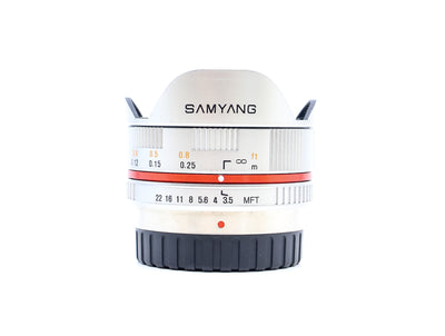 Samyang 7,5 mm f/3,5 UMC Fisheye – Micro Four Thirds Anschluss
