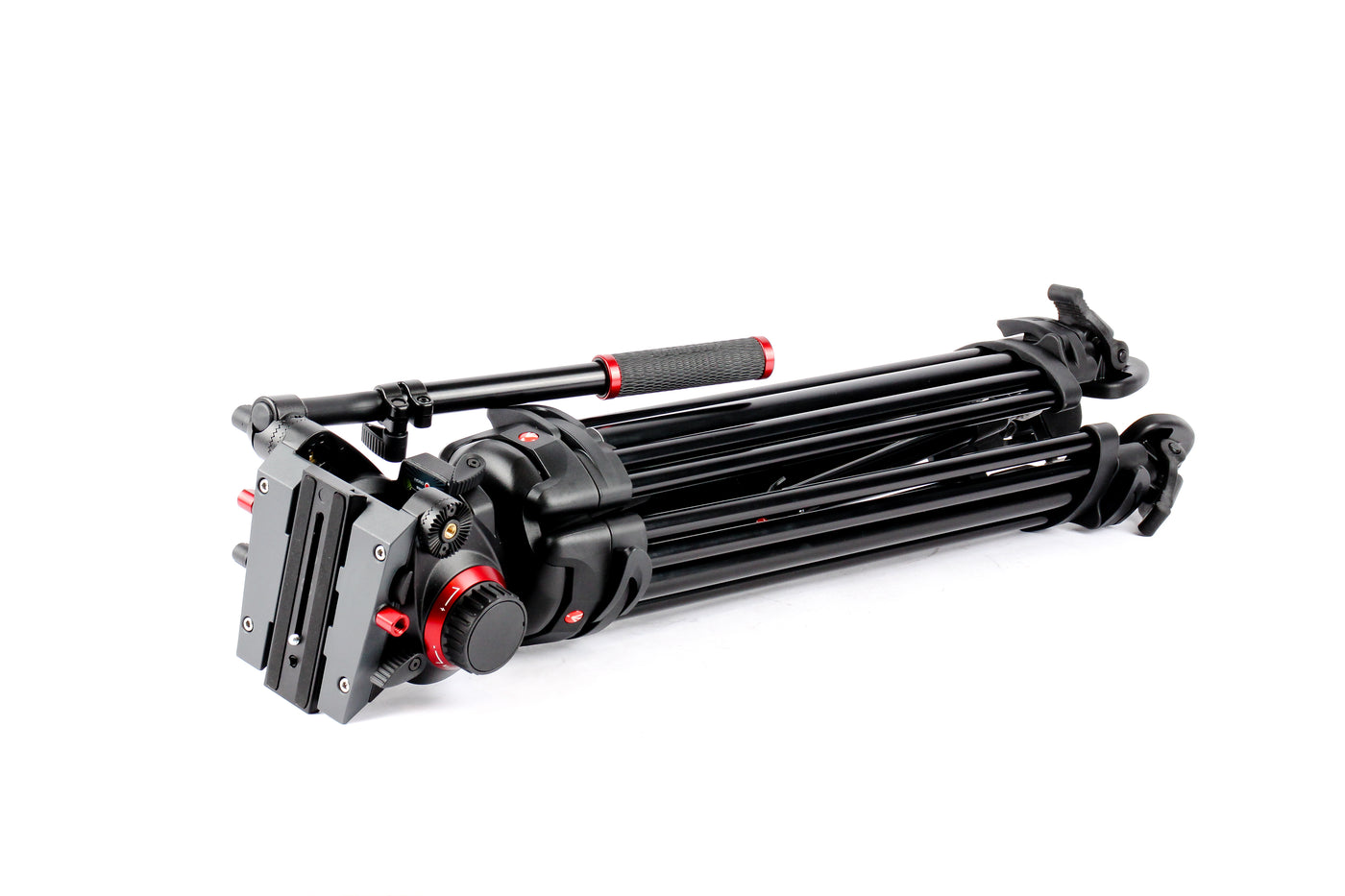 Manfrotto 504HD Kopf & 546GB 2-stufiges Aluminiumstativ · Hauptbild
