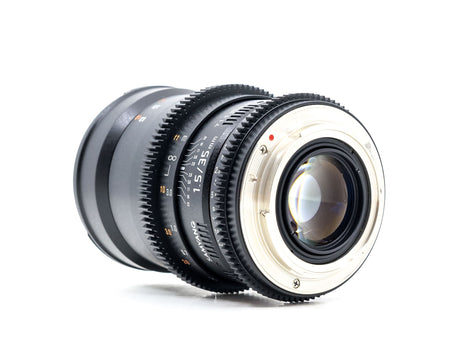 Samyang 35mm T1.5 Cine VDSLR MK2 – Canon EF Anschluss
