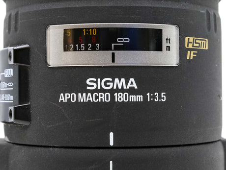 Sigma 180mm f/3.5 EX APO DG Makro - Sigma SA Anschluss
