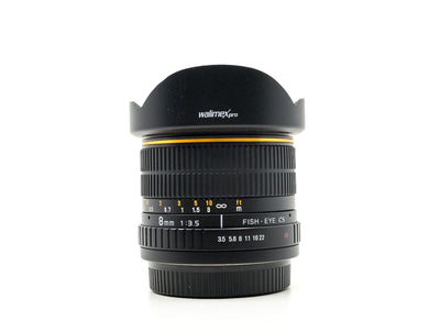 Walimex Pro 8mm f/3.5 CS Fisheye – Sony A Anschluss