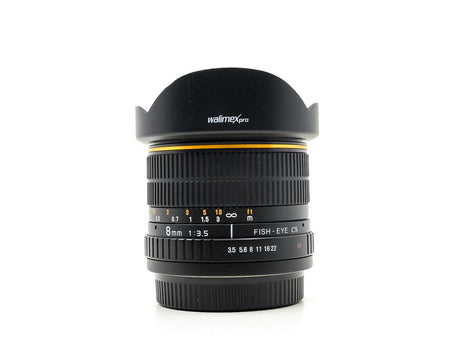 Walimex Pro 8mm f/3.5 CS Fisheye – Sony A Anschluss