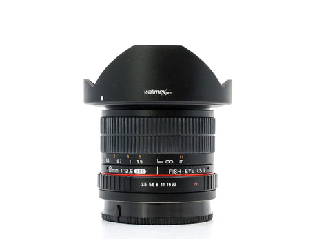 Walimex Pro 8mm f/3.5 UMC CS Fisheye II – Sony A Anschluss