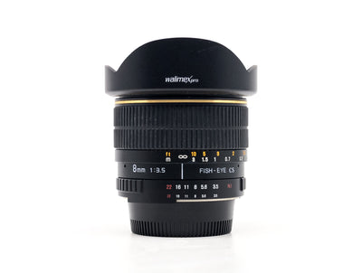 Walimex Pro 8mm f/3.5 CS Fisheye – Nikon Anschluss