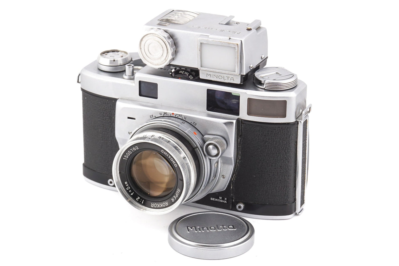 Minolta Super A + Minolta-Meter + (Chiyoko) 5cm f2 Super Rokkor · Hauptbild