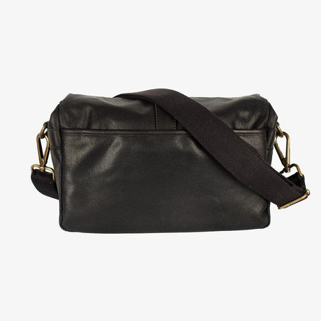 Paris Black Waxed Canvas Kameratasche