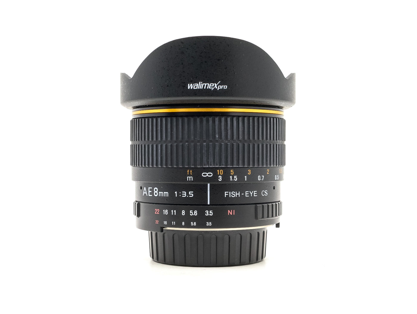 Walimex Pro 8mm f/3.5 AE Fisheye – Nikon Anschluss · Hauptbild
