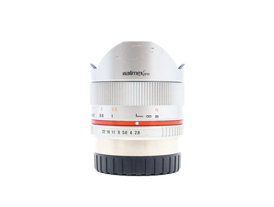 Walimex Pro 8mm f/2.8 UMC Fisheye II – Fujifilm X Anschluss