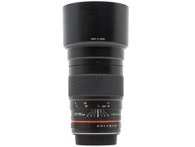 Samyang 135mm f/2 ED UMC - Canon EF Anschluss