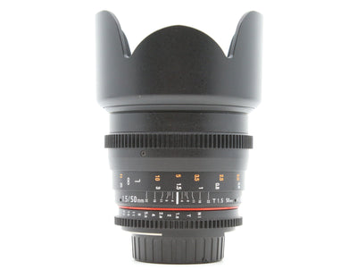 Samyang 50mm T1.5 VDSLR AS UMC - Nikon Anschluss