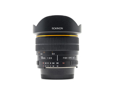 Rokinon 8mm f/3.5 UMC CS II – Nikon Anschluss