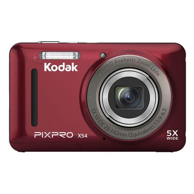 PIXPRO X54 Compact Camera - Red + Kodak Kodak PIXPRO Aspheric Zoom 28-140 mm f/3.9-6.3 f/3.9-6.3 de segunda mano en Camera Ma