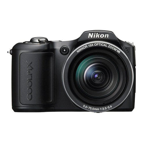 L100 Kompaktkamera – Schwarz + Nikon Nikkor 15-fach optischer Zoom VR 28–420 mm f/3,5–5,4