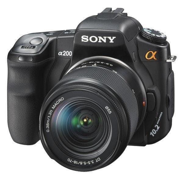 SLR A200 - Schwarz + Sony DT 18-70mm f/3.5-5.6 · Hauptbild