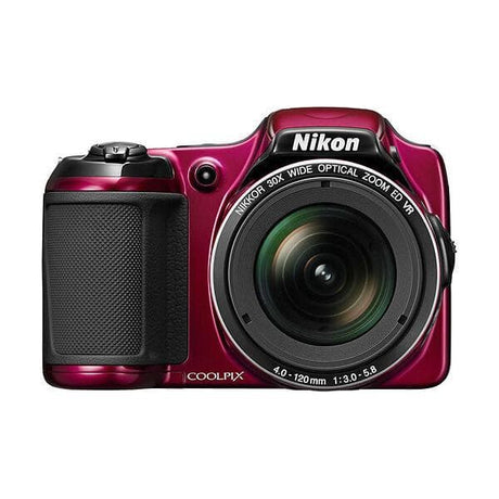 Coolpix L820 Bridge-Kamera – Rot + Nikon Nikkor 30-fach Weitwinkel-Zoom ED VR 22,5–675 mm f/3–5,8