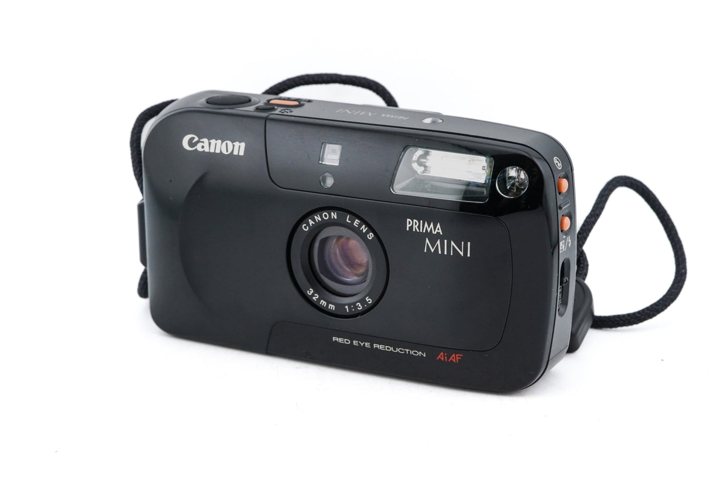 Canon Prima Mini – Vintage 35mm Analogkamera (Generalüberholt) Schwarz · Hauptbild