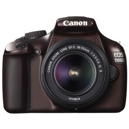 EOS 1100D Spiegelreflexkamera – Braun + Canon Zoom-Objektiv EF-S 18-55mm f/3.5-5.6 IS II · Hauptbild