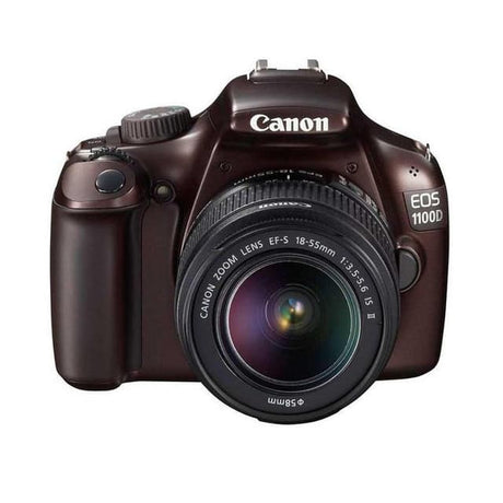 EOS 1100D Spiegelreflexkamera – Braun + Canon Zoom-Objektiv EF-S 18-55mm f/3.5-5.6 IS II
