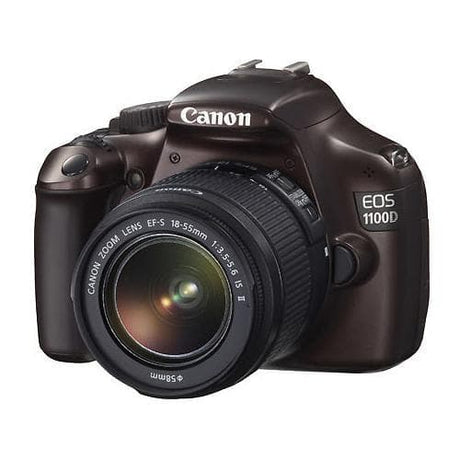 EOS 1100D Spiegelreflexkamera – Braun + Canon Zoom-Objektiv EF-S 18-55mm f/3.5-5.6 IS II