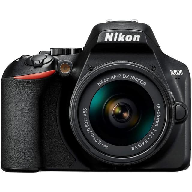 Réflex D3500 - Negro + Nikon AF-P DX Nikkor 18-55mm f/3.5-5.6G VR f/3.5-5.6 de segunda mano en Camera Market