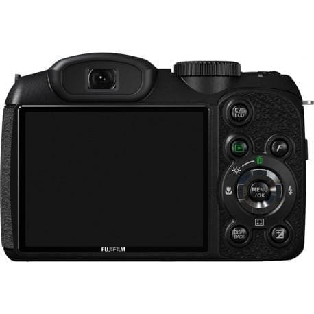 FinePix S1600 Bridge-Kamera – Schwarz + Fujifilm Fujinon Objektiv 15x optisch 28-420mm f/4-4.8