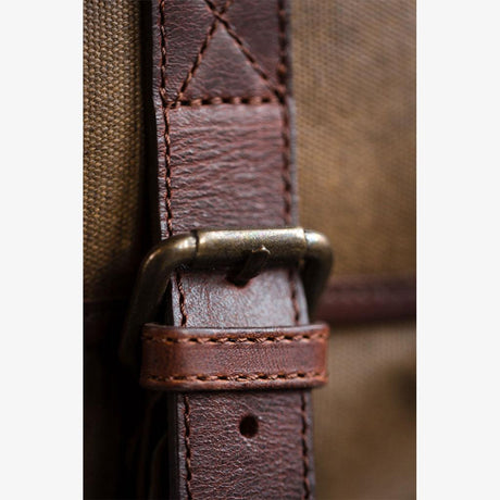 Berlin Olive Green Waxed Canvas Kameratasche