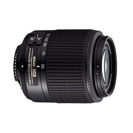 SLR D5200 - Schwarz + Nikon AF-S DX Nikkor 18-55mm f/3.5-5.6G ED II + AF-S DX VR 55-200 mm f/4-5.6 G IF ED f/3.5-5.6 + f/4-5.6