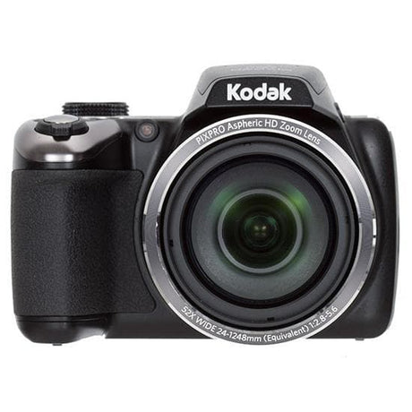 PixPro AZ525 - Schwarz + Kodak PixPro Asphärische HD Zoomlinse 52-fach Weitwinkel 24-1248mm f/2.8-5.6