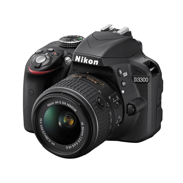 D3300 Spiegelreflexkamera - Schwarz + Nikon AF-S DX Nikkor 55-200mm f/4-5.6G ED · Hauptbild