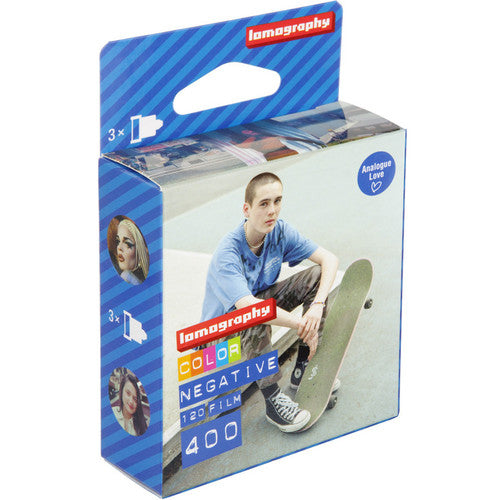 120 Lomography Lady Grey ISO 400 Pack 3 Cad: 01/2024