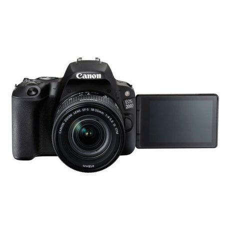 Canon EOS 200D SLR - Schwarz + Canon EF-S 18-55mm f/4-5.6 IS STM