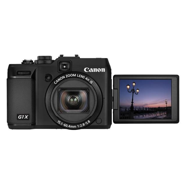 PowerShot G1X – Schwarz + Canon Zoom 3X 24–72 mm f/2,8–5,6 · Hauptbild