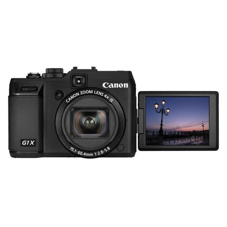 PowerShot G1X – Schwarz + Canon Zoom 3X 24–72 mm f/2,8–5,6