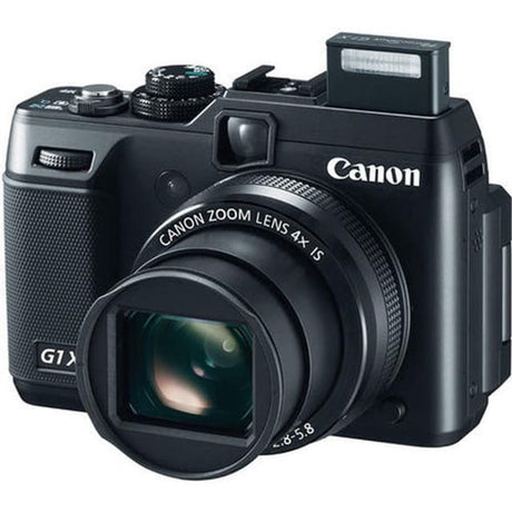 PowerShot G1X – Schwarz + Canon Zoom 3X 24–72 mm f/2,8–5,6