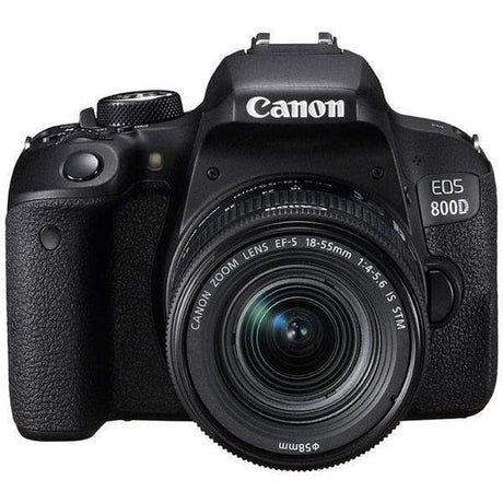 EOS 800D SLR – Schwarz + Canon EF-S 18-55 mm f/4-5.6 IS STM