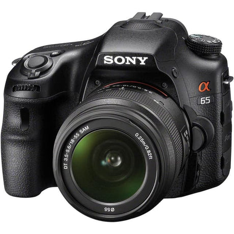 SLT-A65 Spiegelreflexkamera - Schwarz + Sony DT 18-55mm f/3.5-5.6 SAM